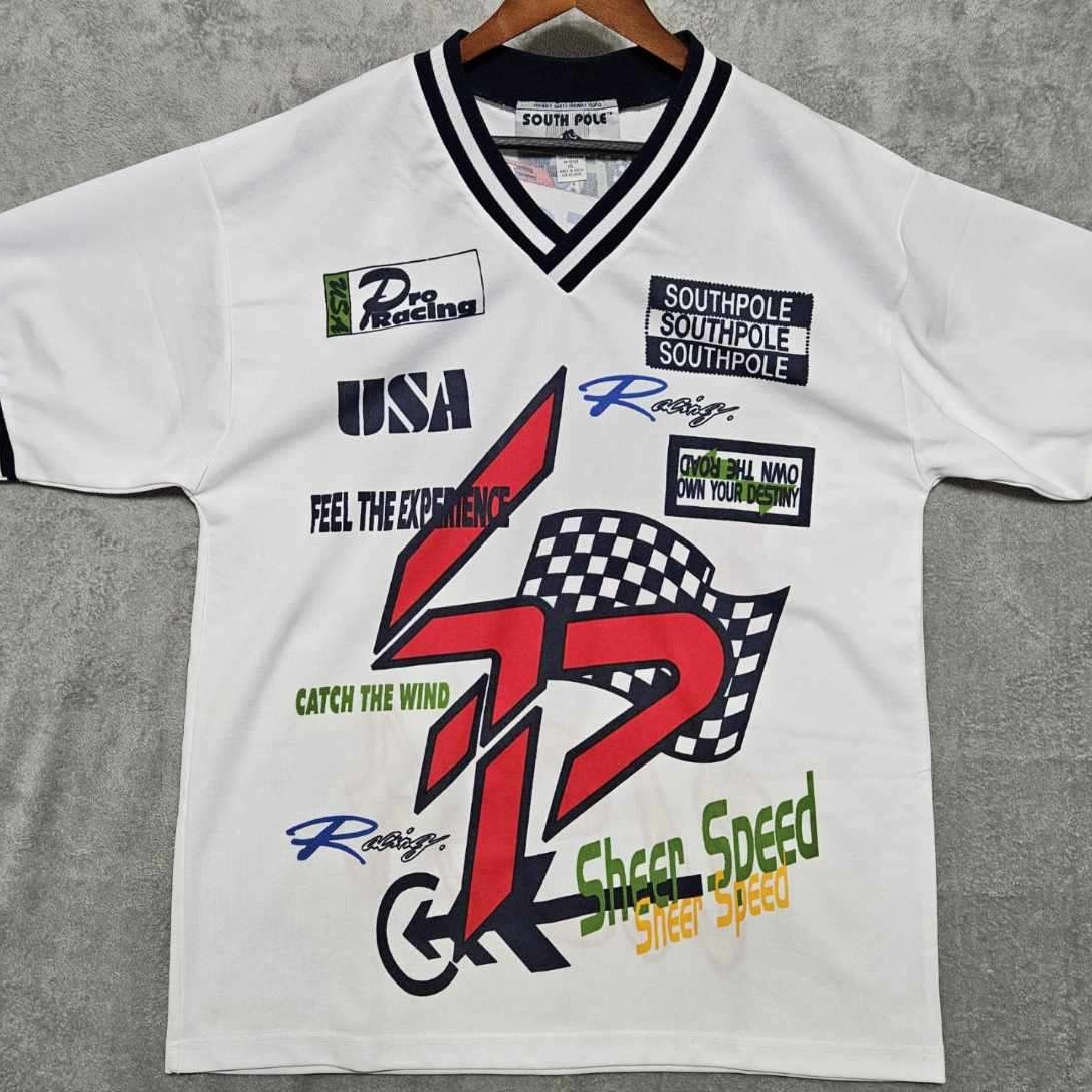 Vintage Southpole Racing Tshirt Speedway Nascar Motorsports Formula Racing 90s
